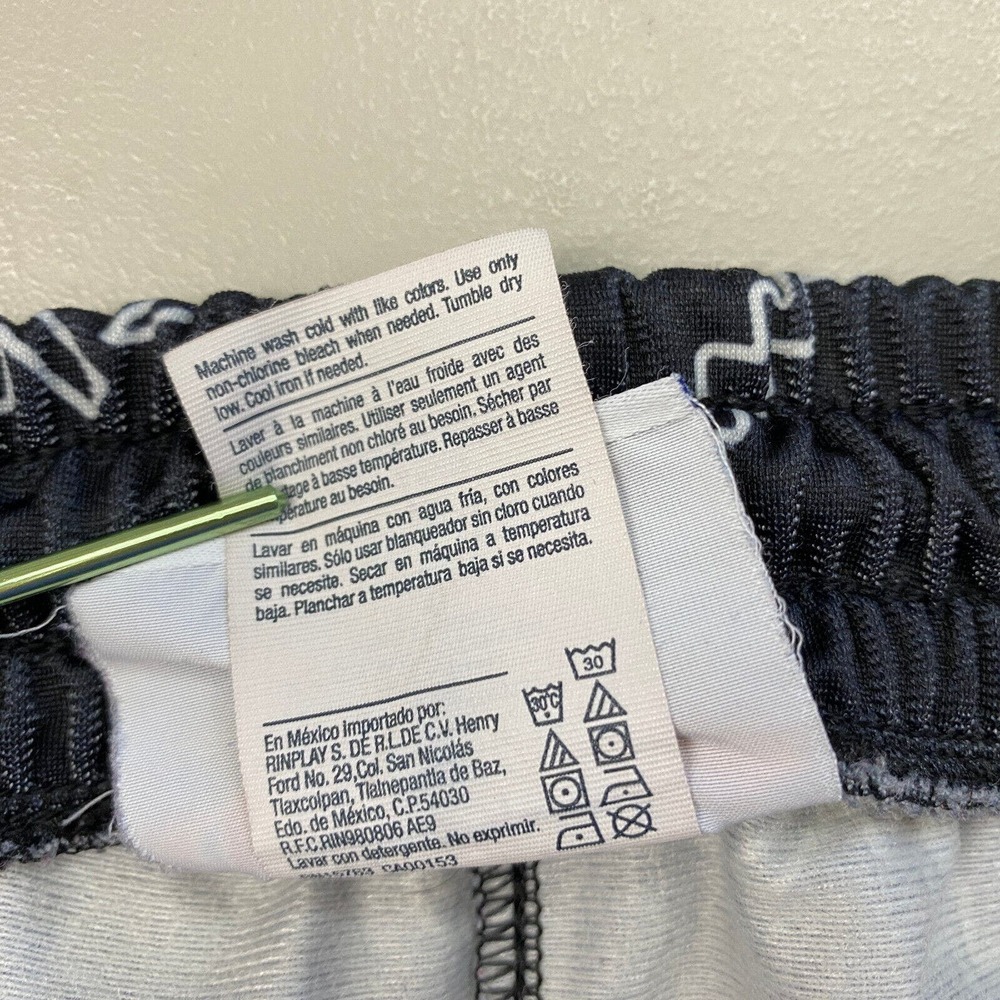 Champion Womens Track Pants Allover Logo Print Size Large Black Pockets Jogger - Picture 13 of 14